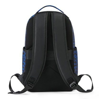 Medium Sized Blue Cheetah Backpack