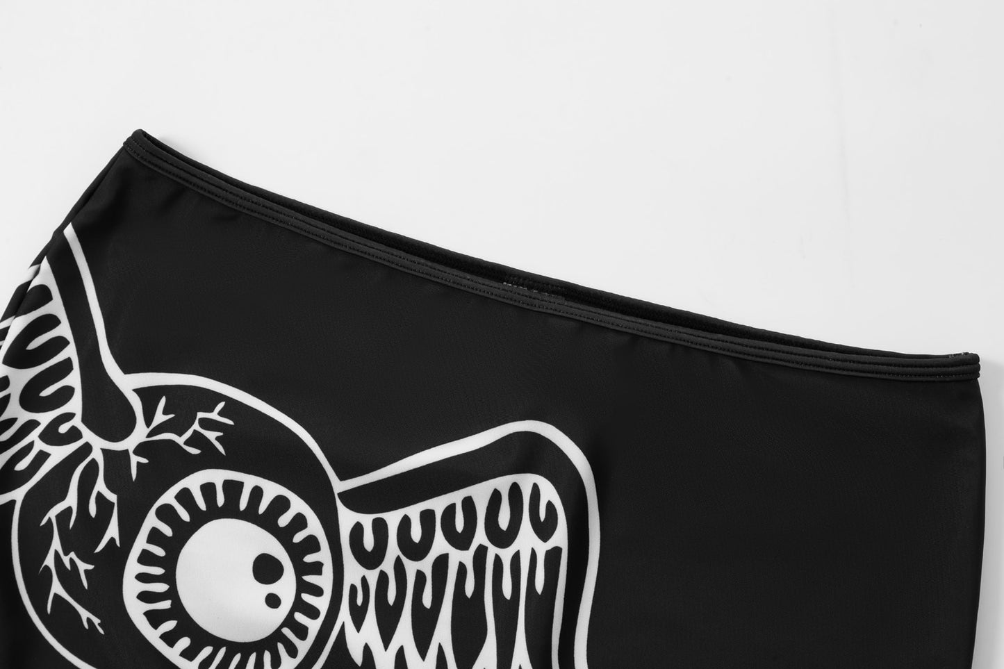 FLYING EYE SWIM SKIRT - BLACK