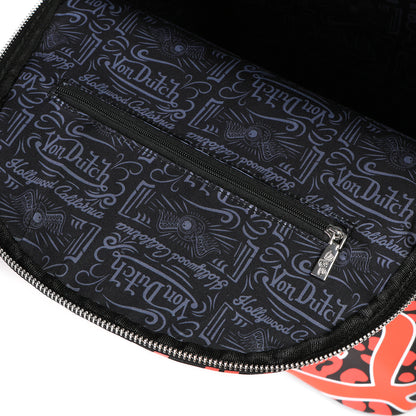 Medium Sized Orange Cheetah Backpack