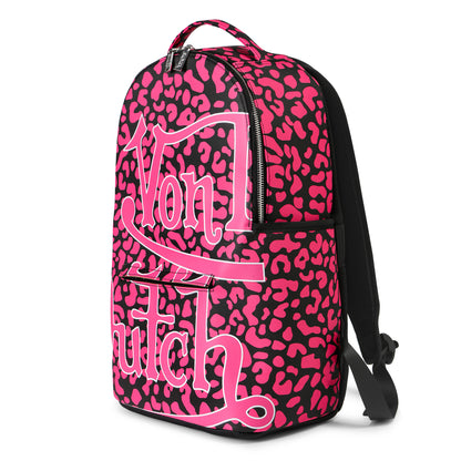 Medium Sized Pink Cheetah Backpack