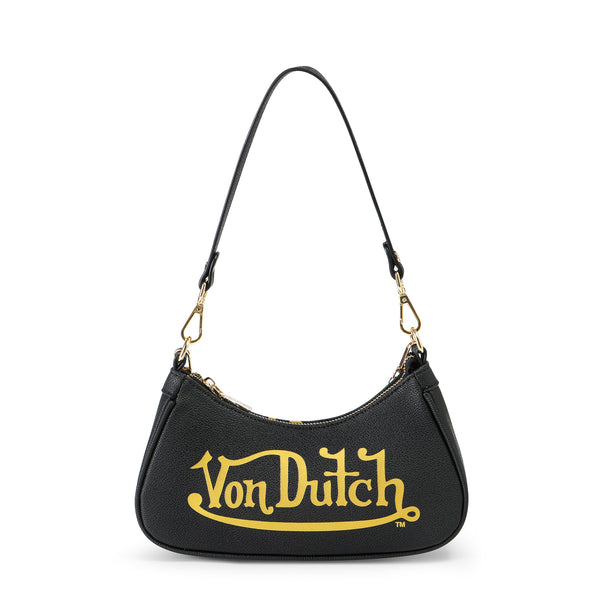 Black & Gold Shoulder Bag | Von Dutch