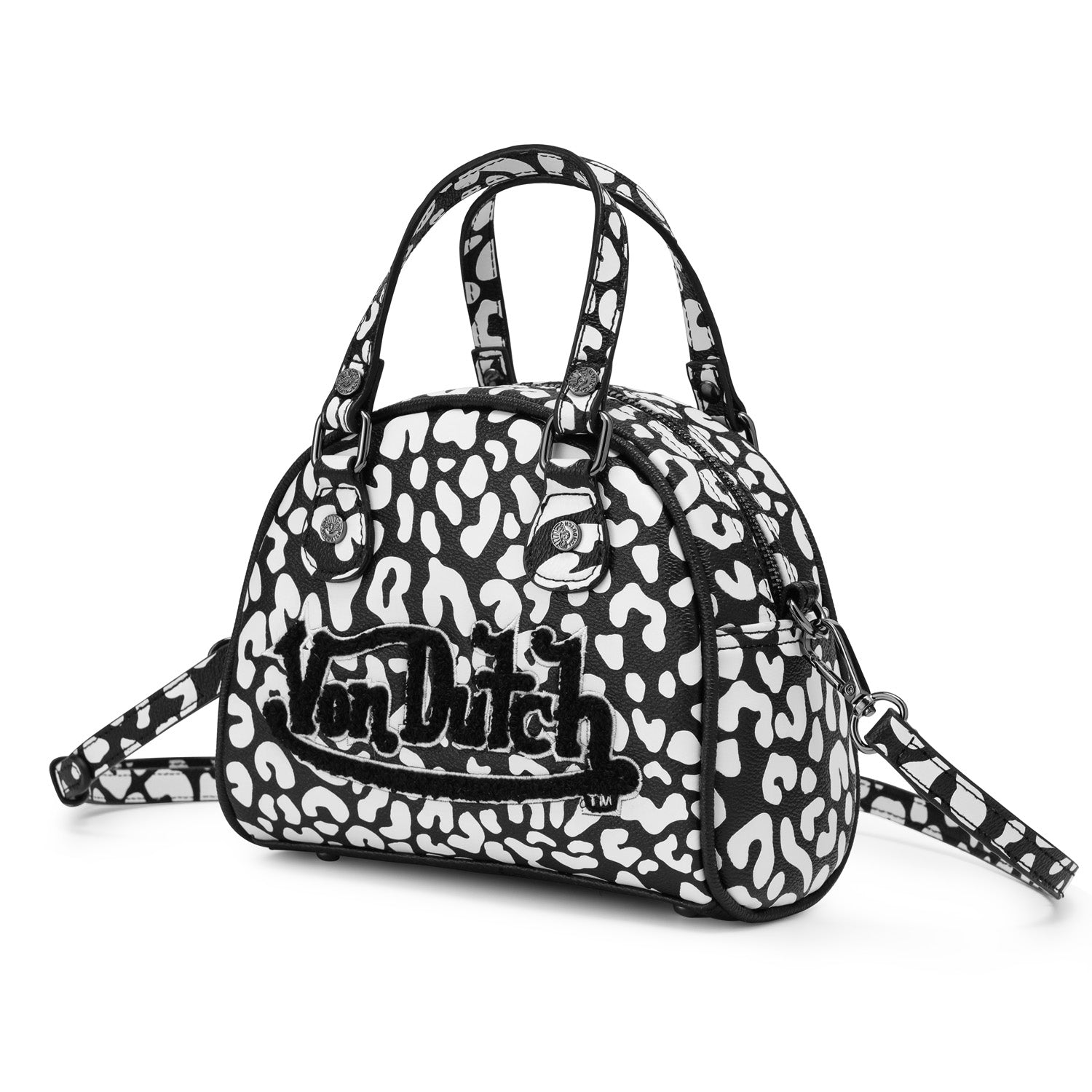 White Cheetah Bowling Bag | Von Dutch