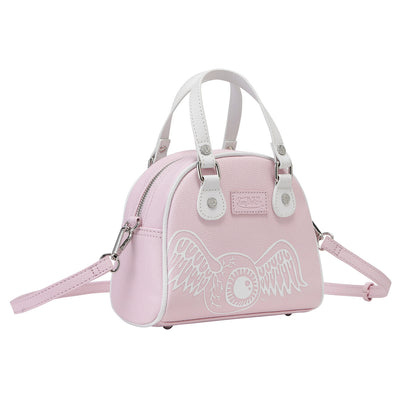 Light Pink & White Two-Tone Bowling Bag