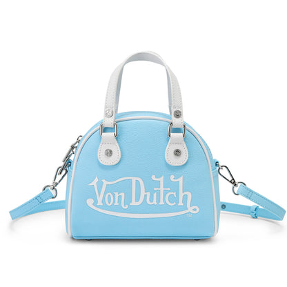 Light Blue & White Two-Tone Bowling Bag