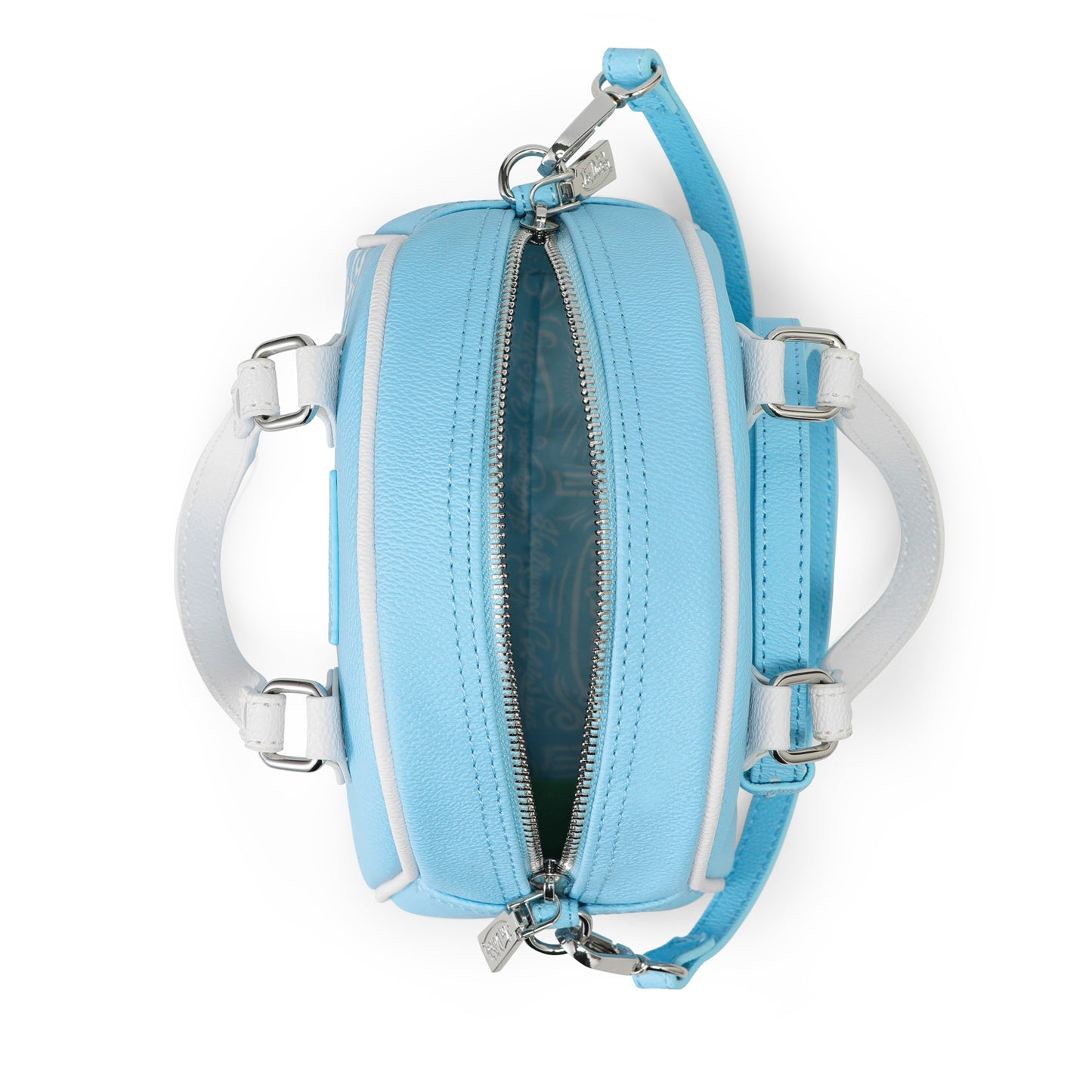Light Blue & White Two-Tone Bowling Bag