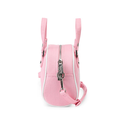 Rhinestone Bowling Bag - Pink Denim
