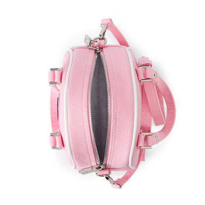 Rhinestone Bowling Bag - Pink Denim