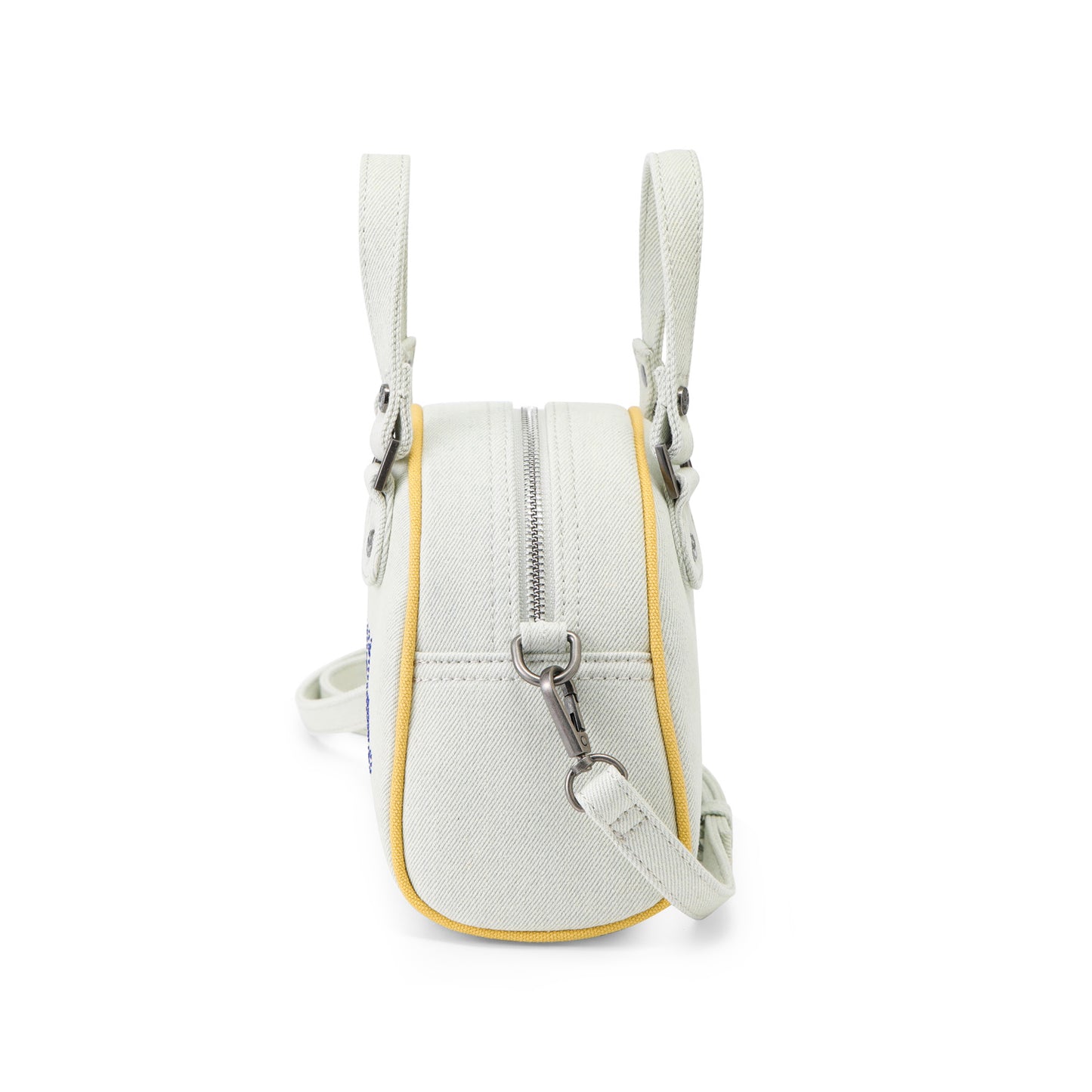 Rhinestone Bowling Bag - Light Denim