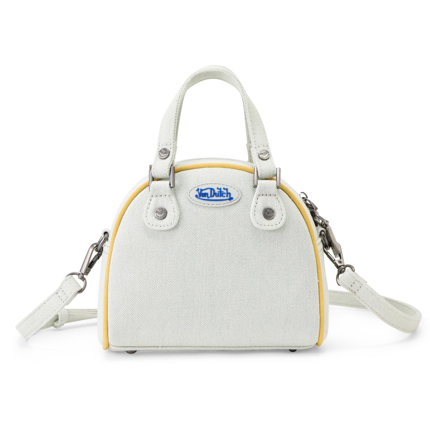 Rhinestone Bowling Bag - Light Denim