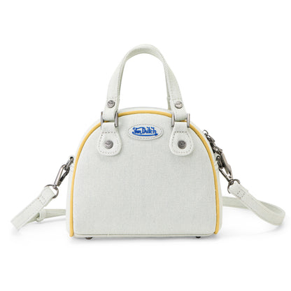 Rhinestone Bowling Bag - Light Denim