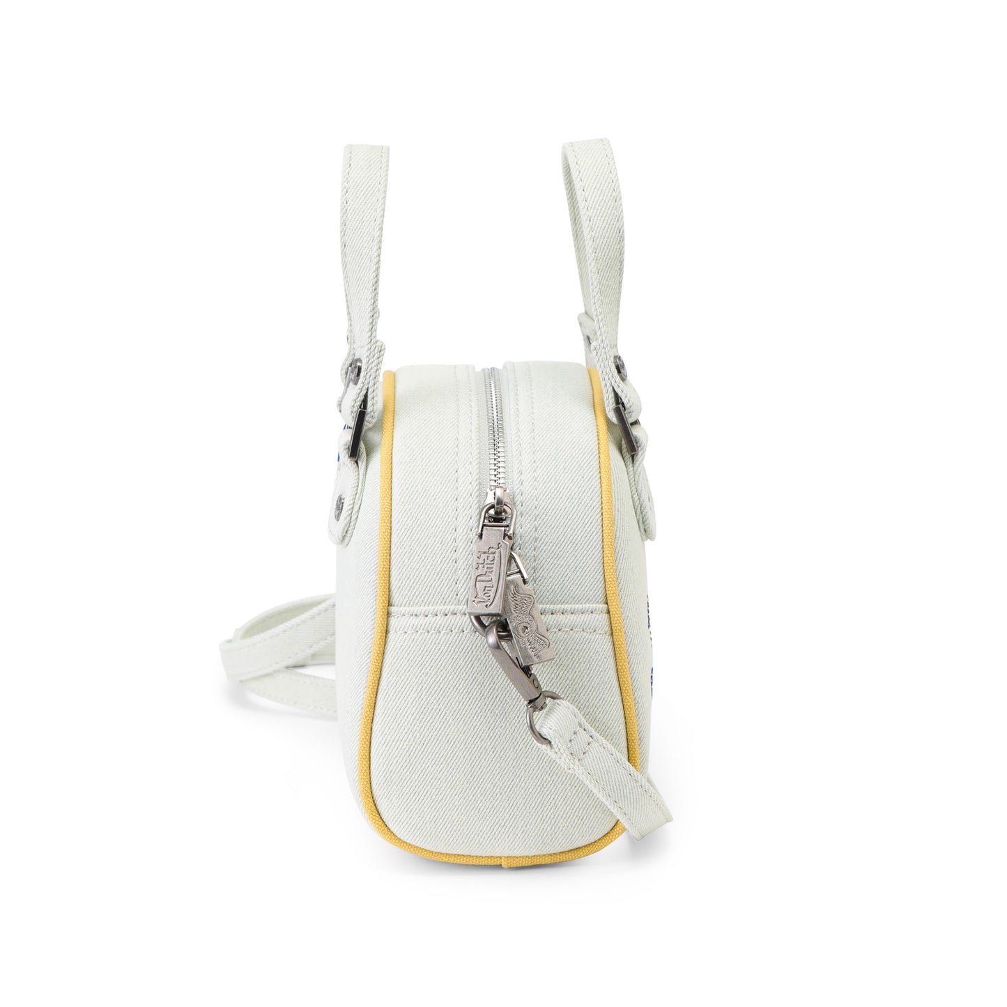 Rhinestone Bowling Bag - Light Denim