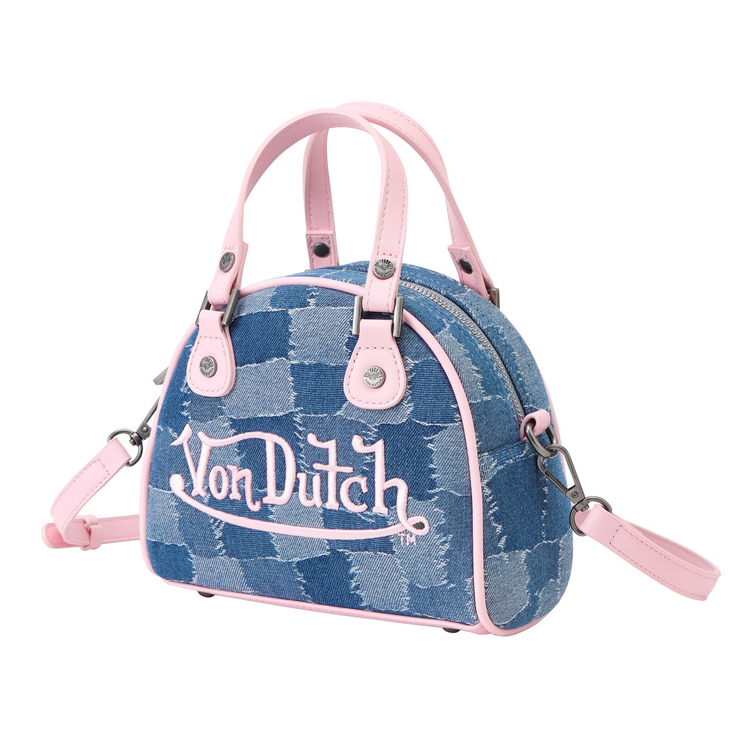 Multi Denim Bowling Bag