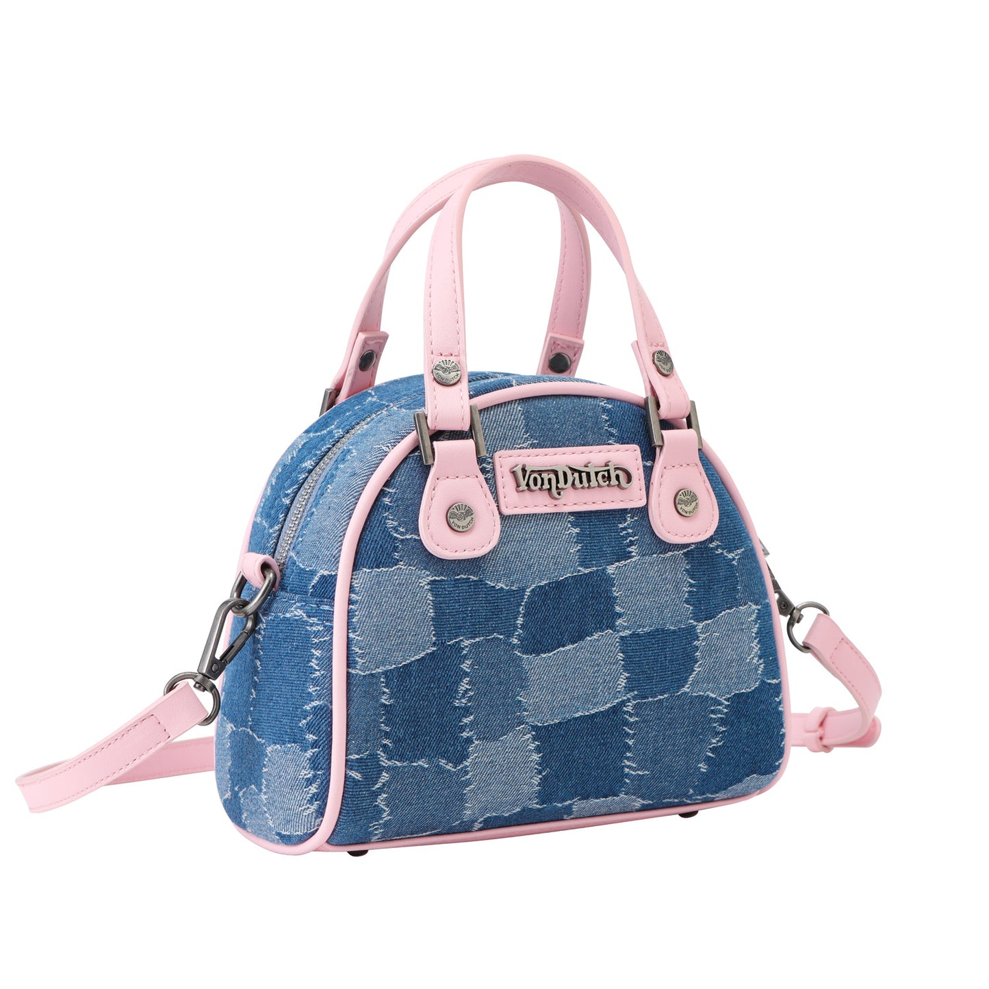 Multi Denim Bowling Bag