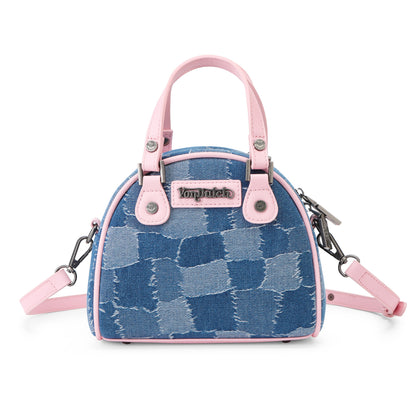 Multi Denim Bowling Bag