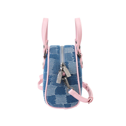 Multi Denim Bowling Bag