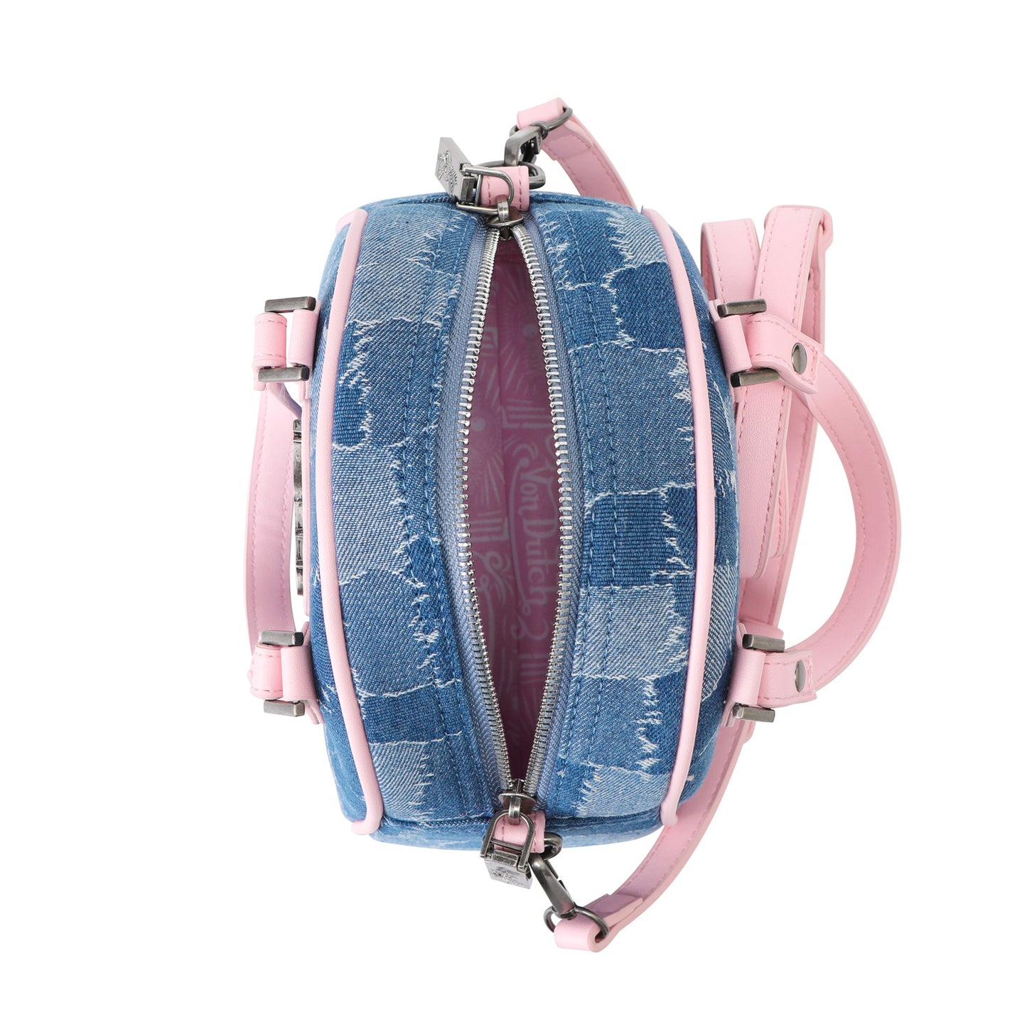 Multi Denim Bowling Bag