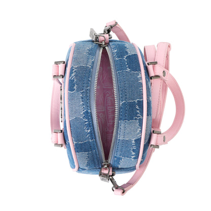 Multi Denim Bowling Bag