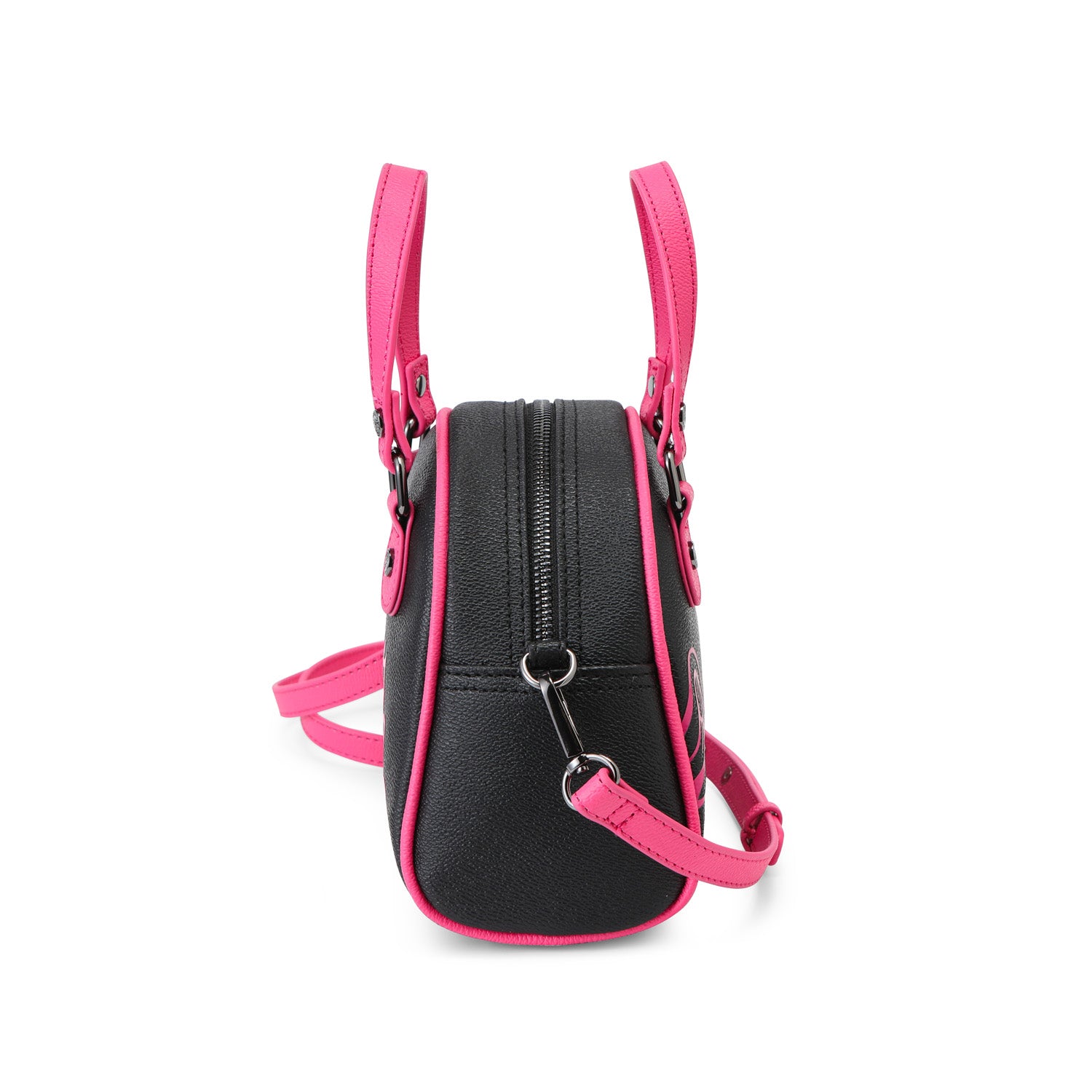 Black & Hot Pink Two-Tone Bowling Bag | Von Dutch Black & Hot Pink Two-Tone Bowling Bag | Von Dutch
