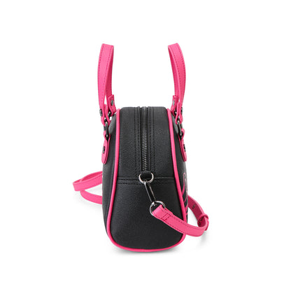 Black & Hot Pink Two-Tone Bowling Bag