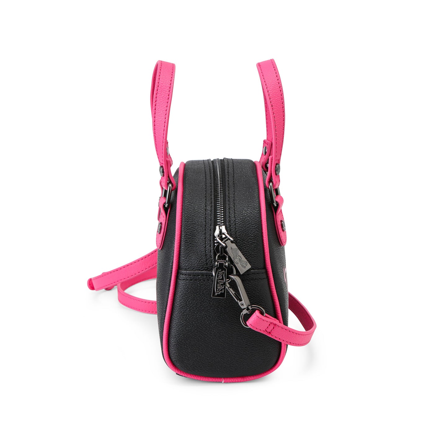 Black & Hot Pink Two-Tone Bowling Bag