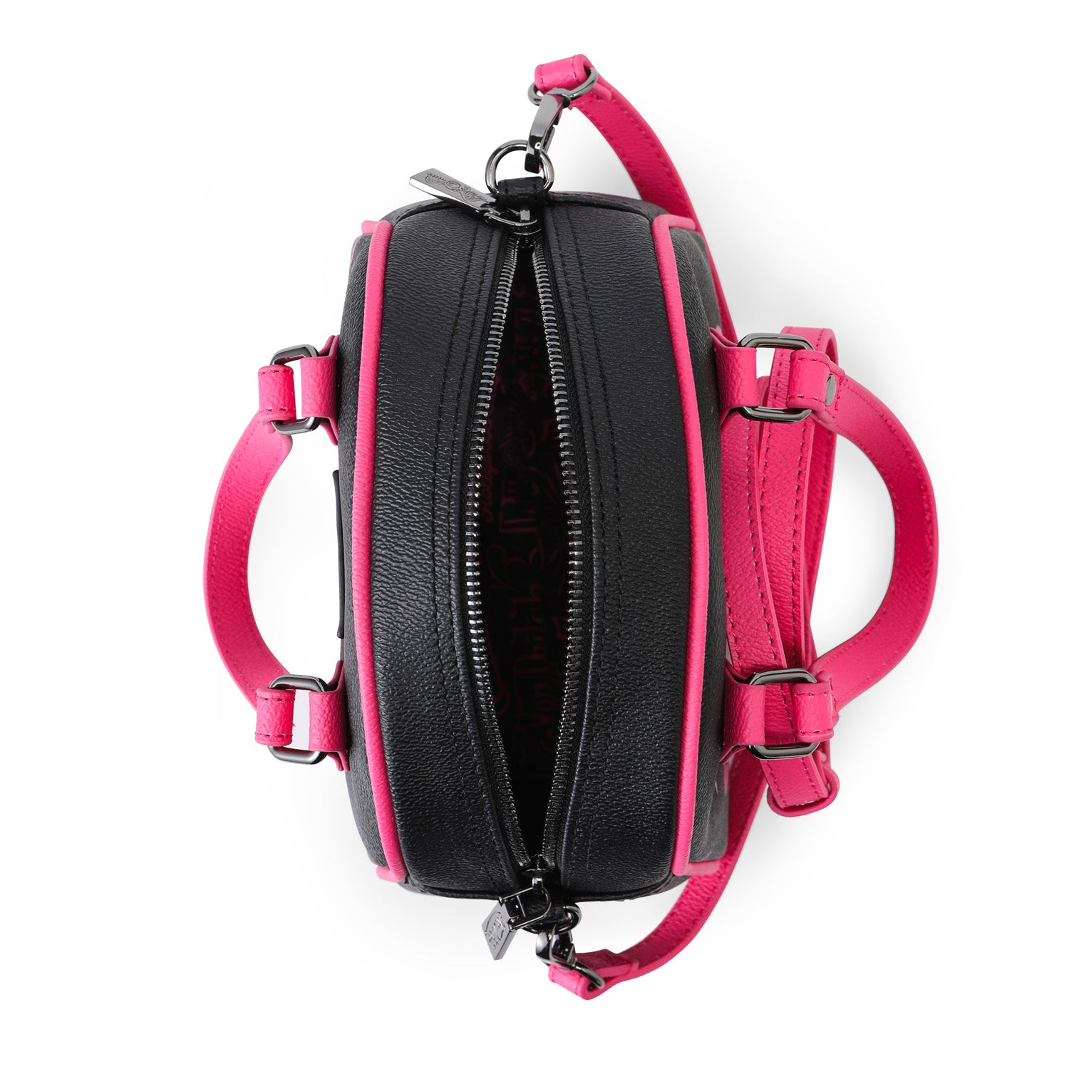 Black & Hot Pink Two-Tone Bowling Bag | Von Dutch
