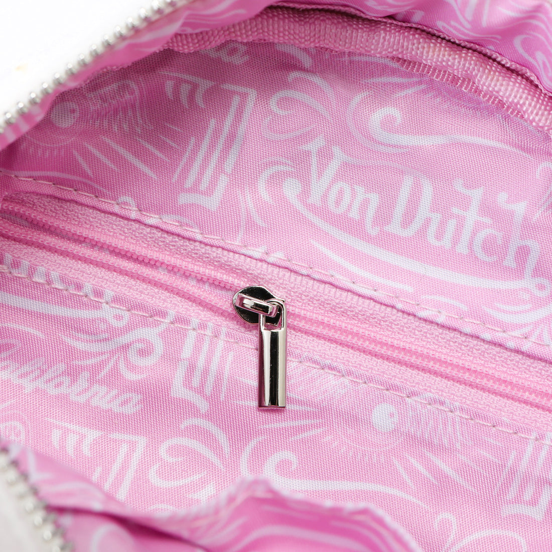 Rhinestone Bowling Bag - White Denim — image 4