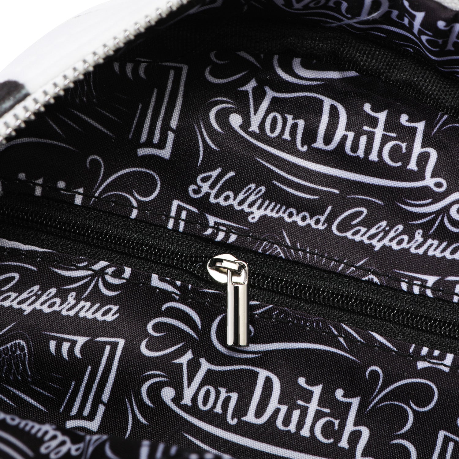 Velour Rhinestone Bowling Bag - Polka Dot | Von Dutch
