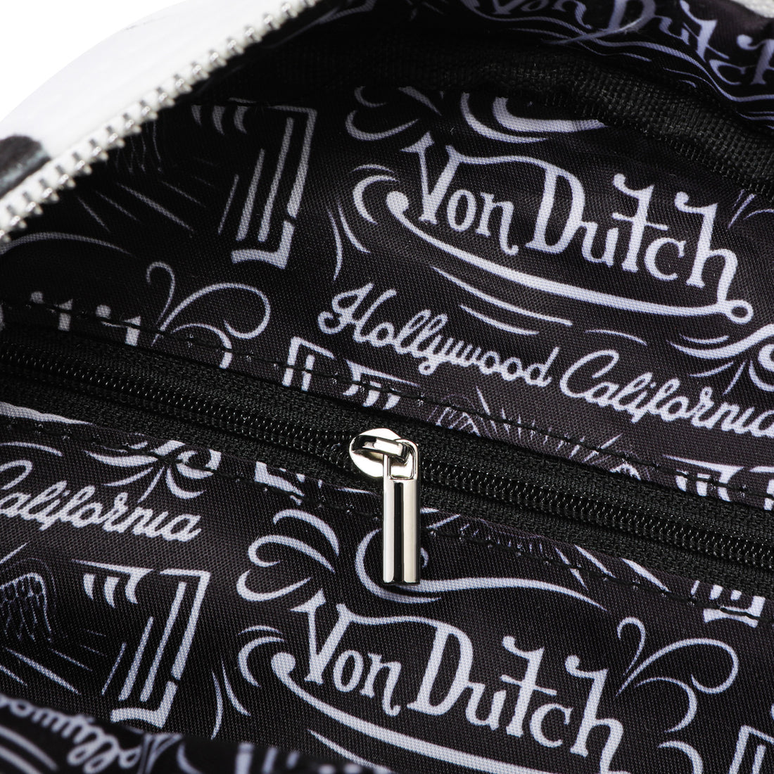 Velour Rhinestone Bowling Bag - Polka Dot