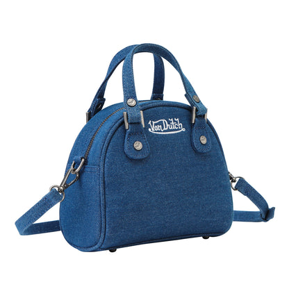 Denim Patch Bowling Bag - Dark Denim