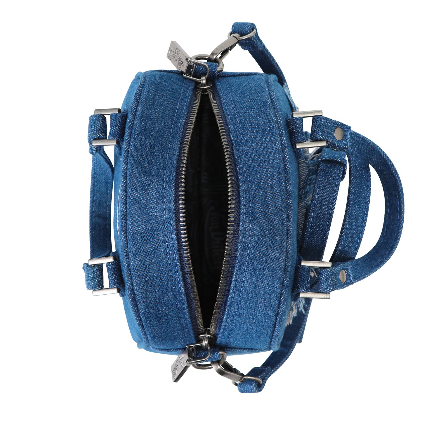 Denim Patch Bowling Bag - Dark Denim