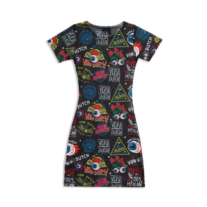 MESH COVER UP DRESS - BLACK JAX