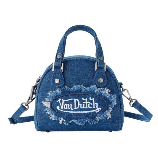 Denim Patch Bowling Bag - Dark Denim