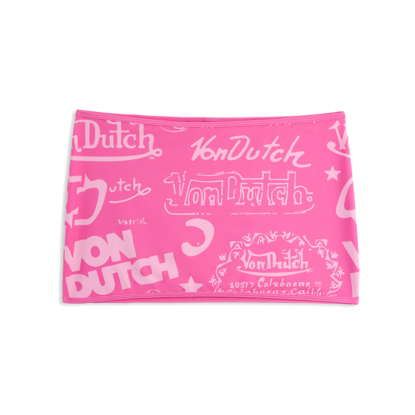 TUBE SKIRT - HOT PINK ALL OVER PRINT