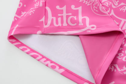 TUBE TOP - HOT PINK ALL OVER PRINT