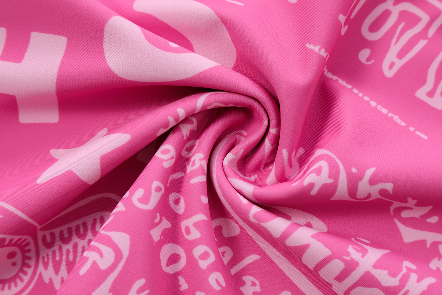 TUBE TOP - HOT PINK ALL OVER PRINT