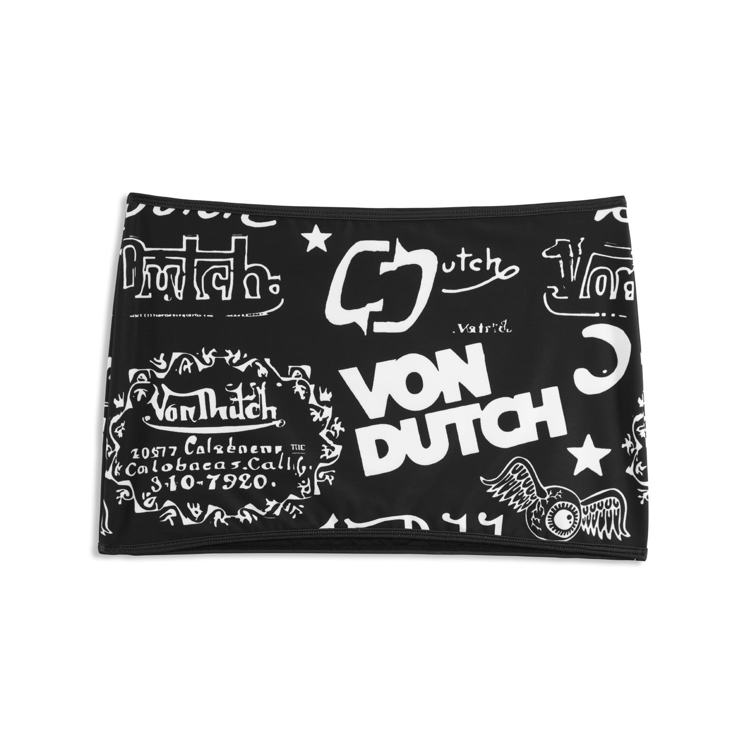 TUBE SKIRT - BLACK ALL OVER PRINT | Von Dutch