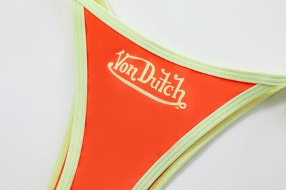 TWO TONE BIKINI BOTTOM - ORANGE