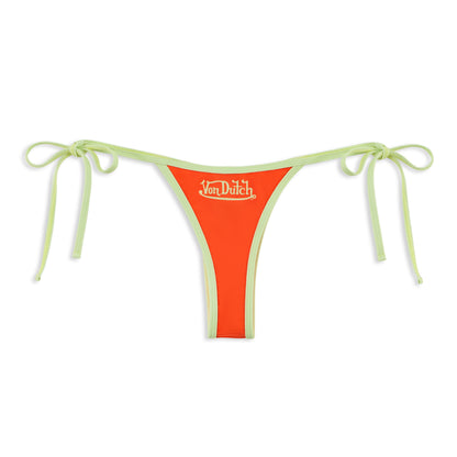 TWO TONE BIKINI BOTTOM - ORANGE
