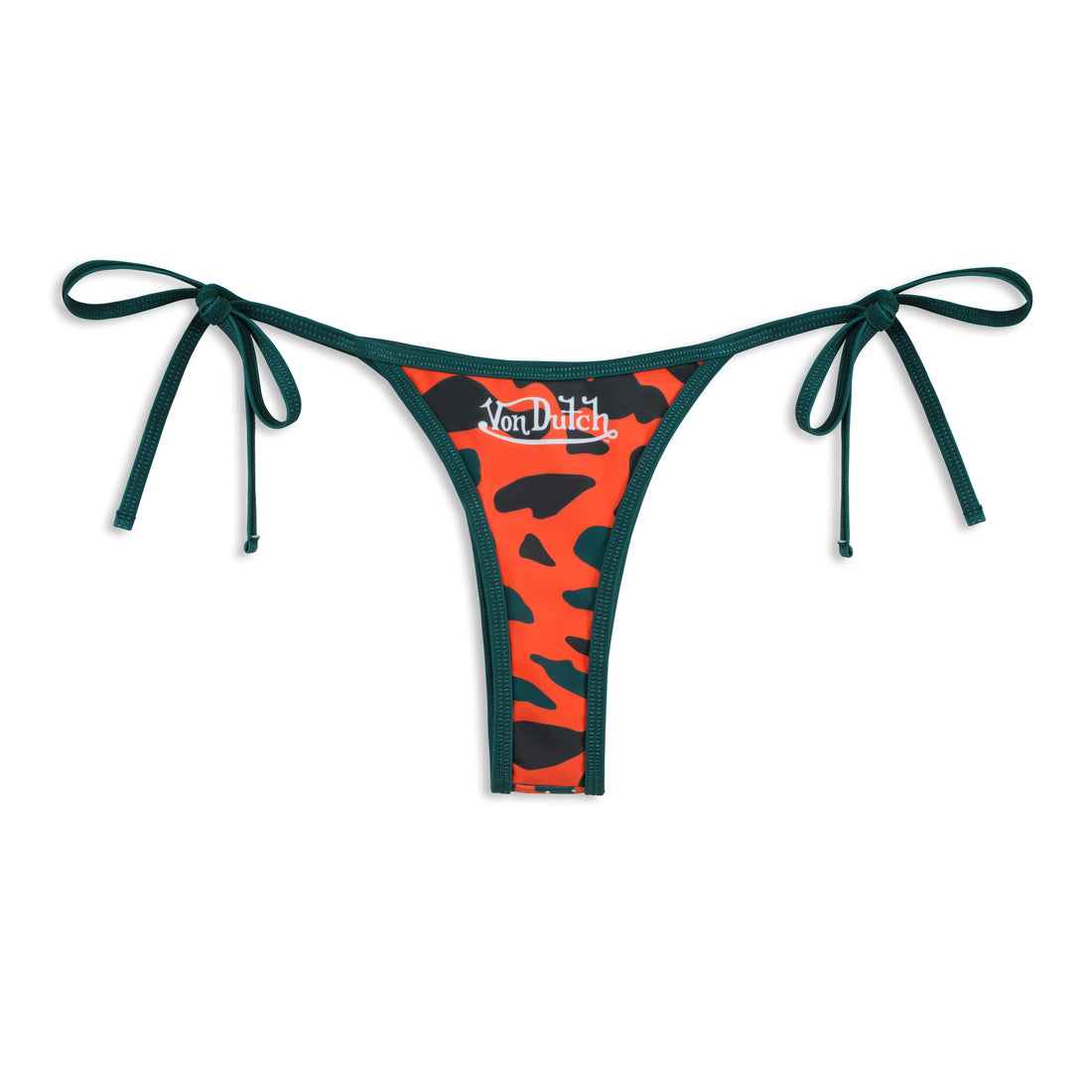 TWO TONE BIKINI BOTTOM - ORANGE CAMO