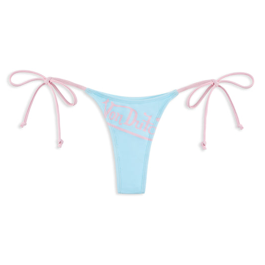 TWO TONE BIKINI BOTTOM - BABY BLUE