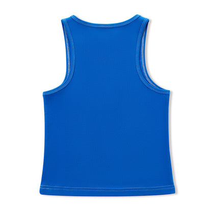 "I Love Von Dutch" Rhinestone Tank - Blue