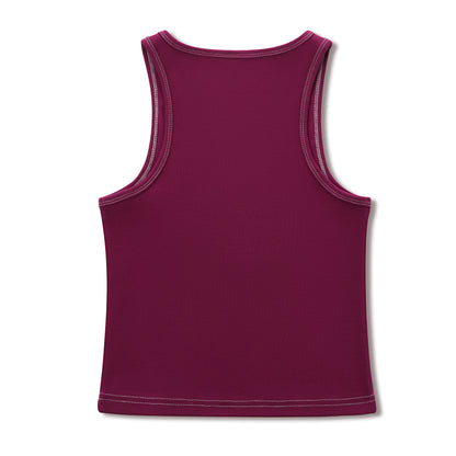 "I Love Von Dutch" Rhinestone Tank - Maroon