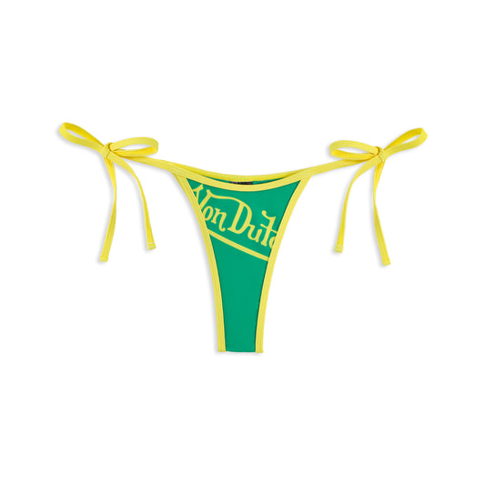 TWO TONE BIKINI BOTTOM - GREEN