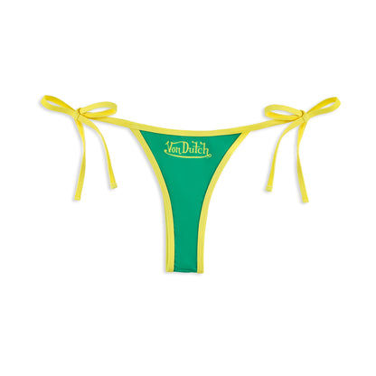 TWO TONE BIKINI BOTTOM - GREEN