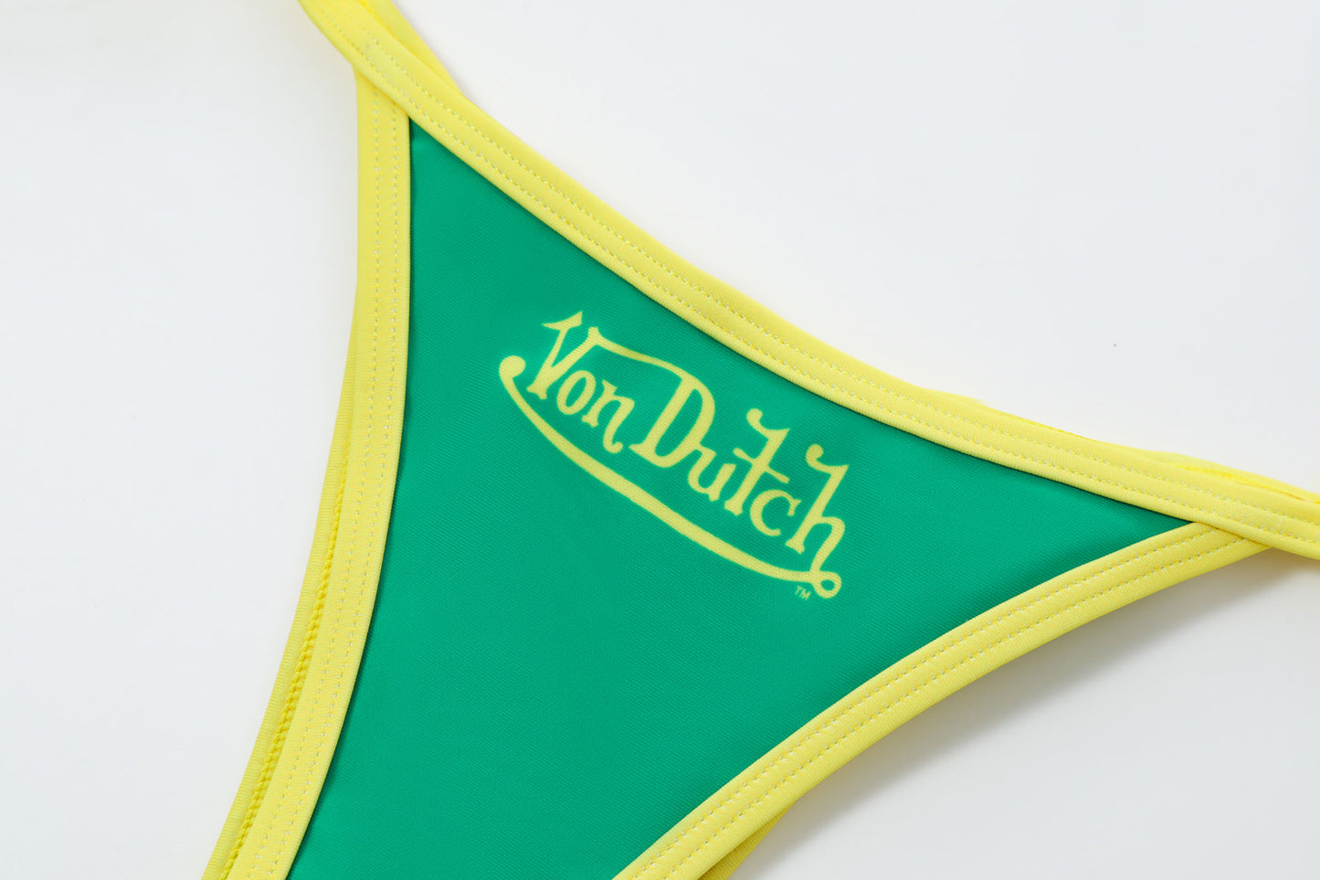 TWO TONE BIKINI BOTTOM - GREEN