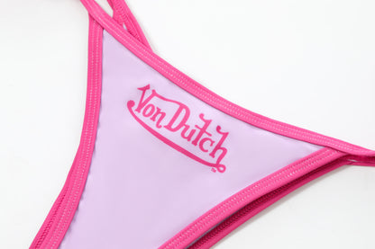 TWO TONE BIKINI BOTTOM - PINK