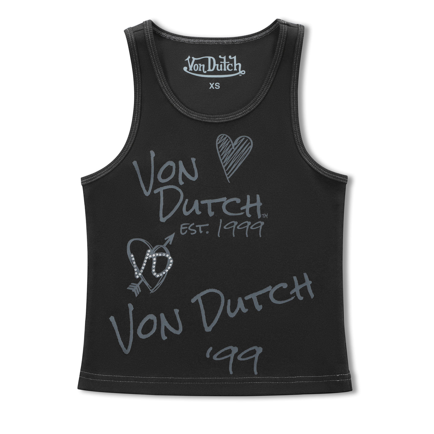 Von Dutch Doodle Tank - Black