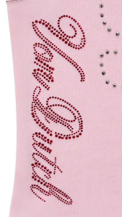 99' Rhinestone Tank - Pink