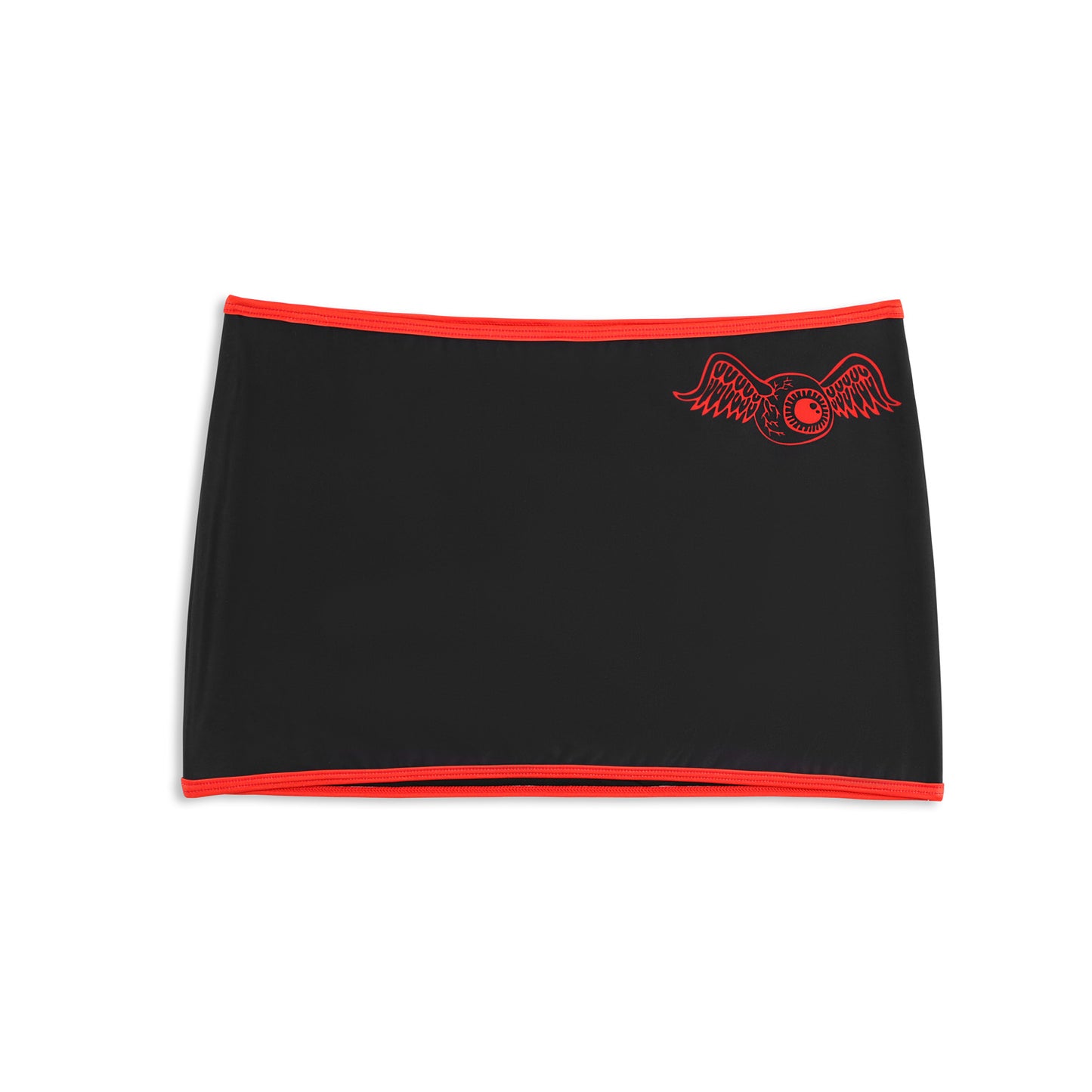 TWO TONE SWIM SKIRT - BLACK RED