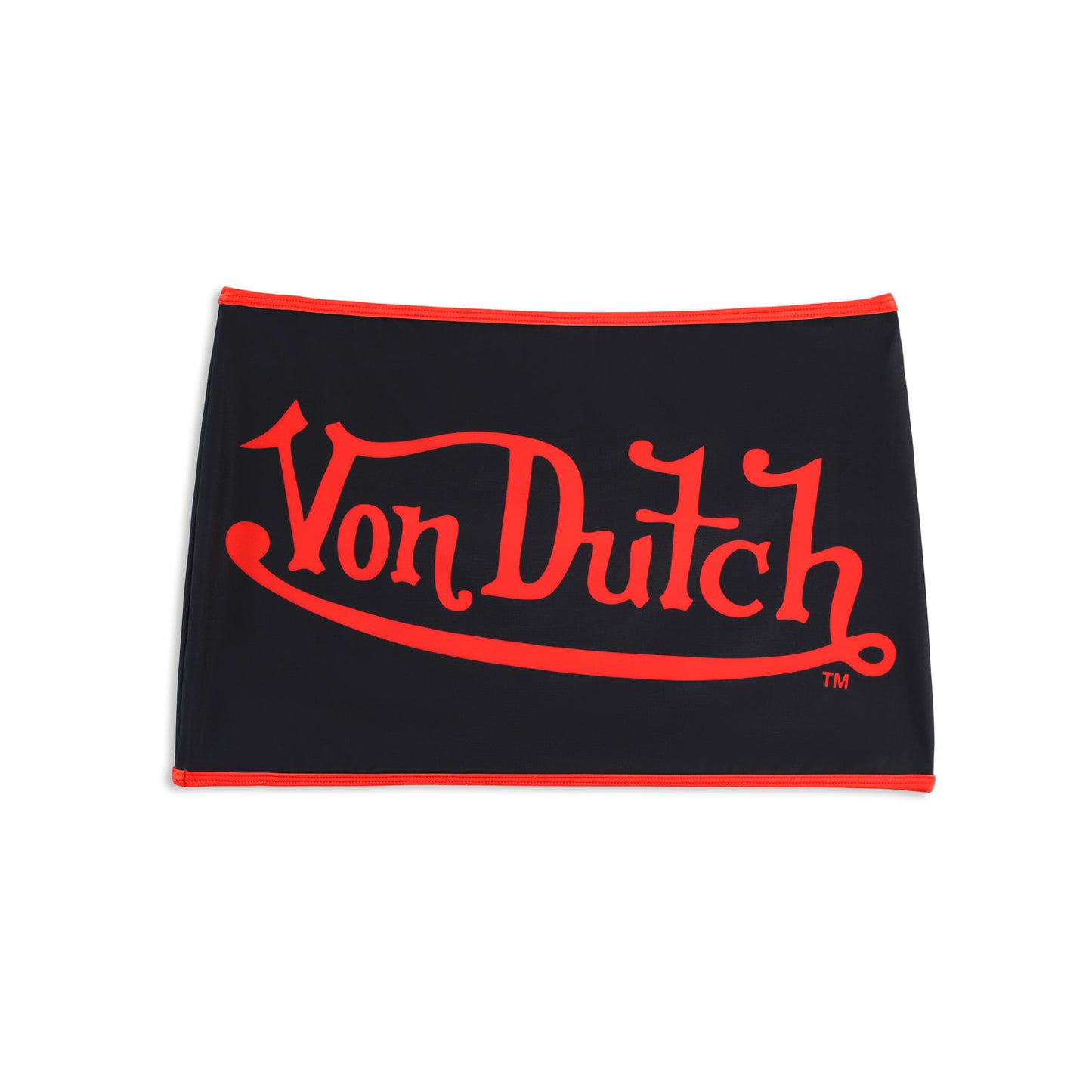 TWO TONE SWIM SKIRT - BLACK RED